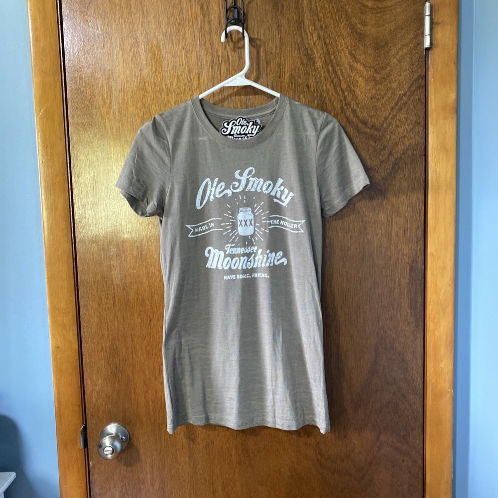 Ole Smoky Tennessee Moonshine TShirt Sz L (made Small) Slim Fitting W/sticker